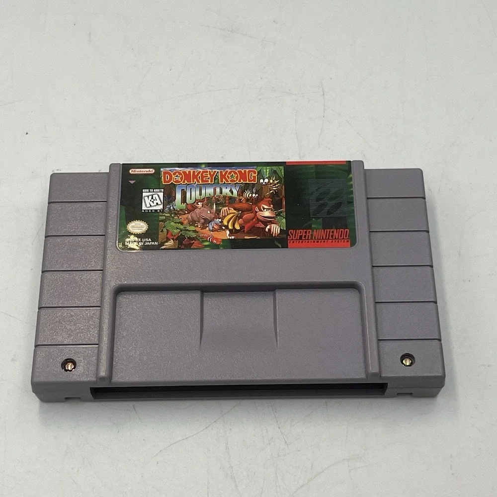 Donkey Kong Country (SNES) Cartridge & Manual TESTED/AUTHENTIC